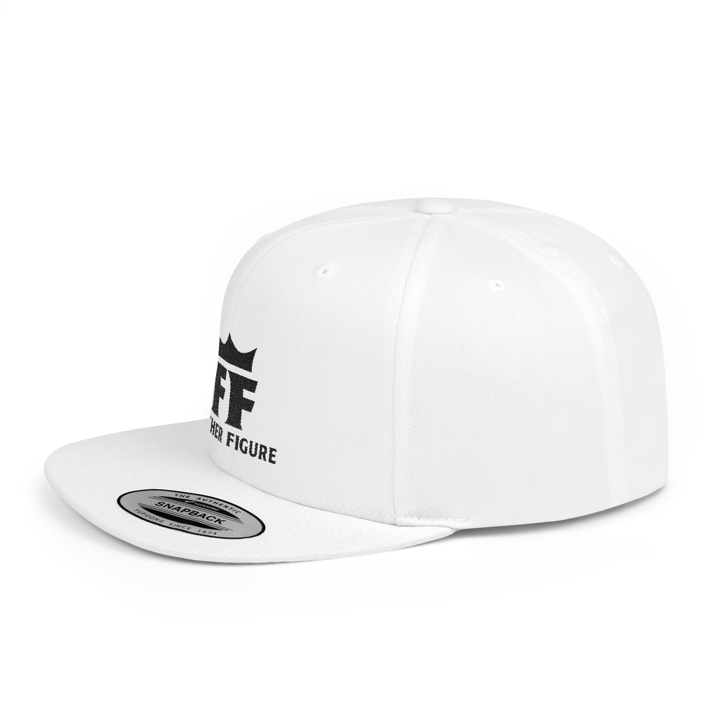 Father Figure Logo Flat Bill Snapback Hat