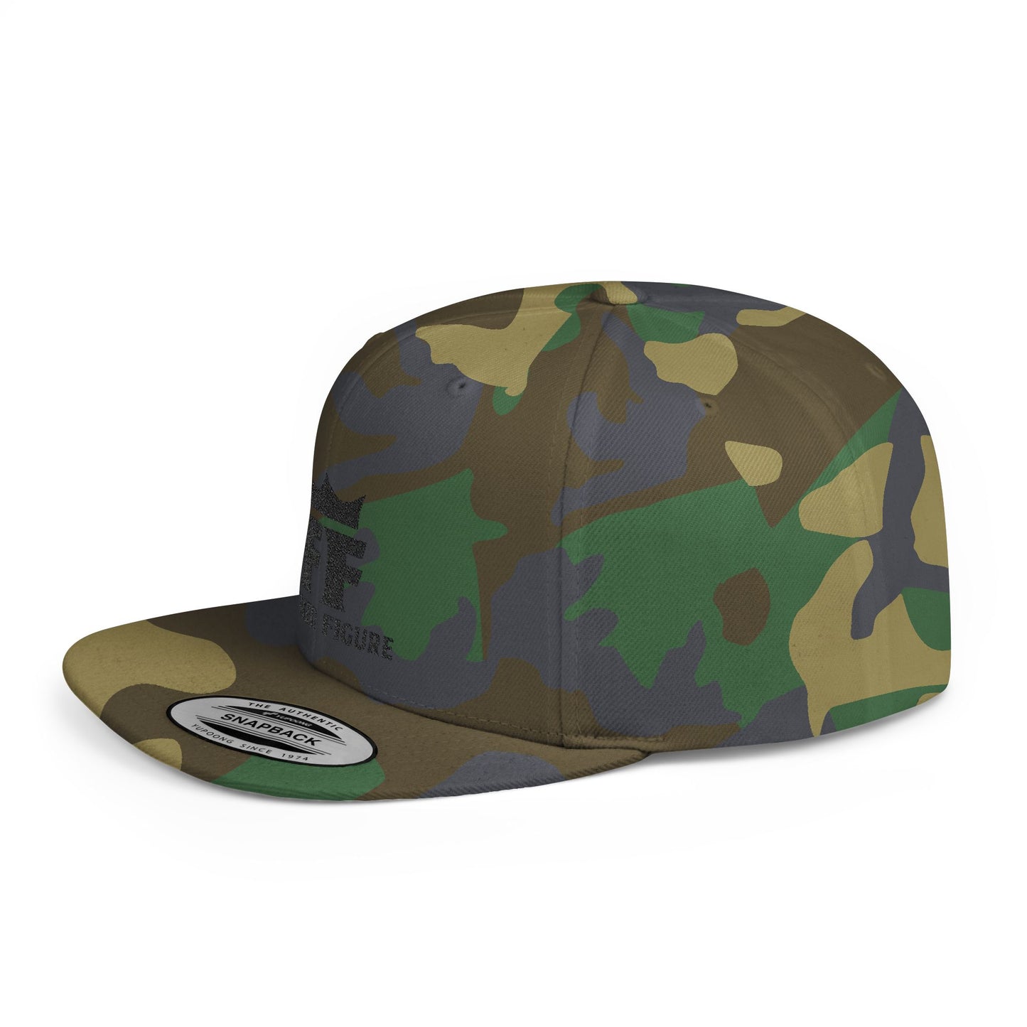 Father Figure Logo Flat Bill Snapback Hat