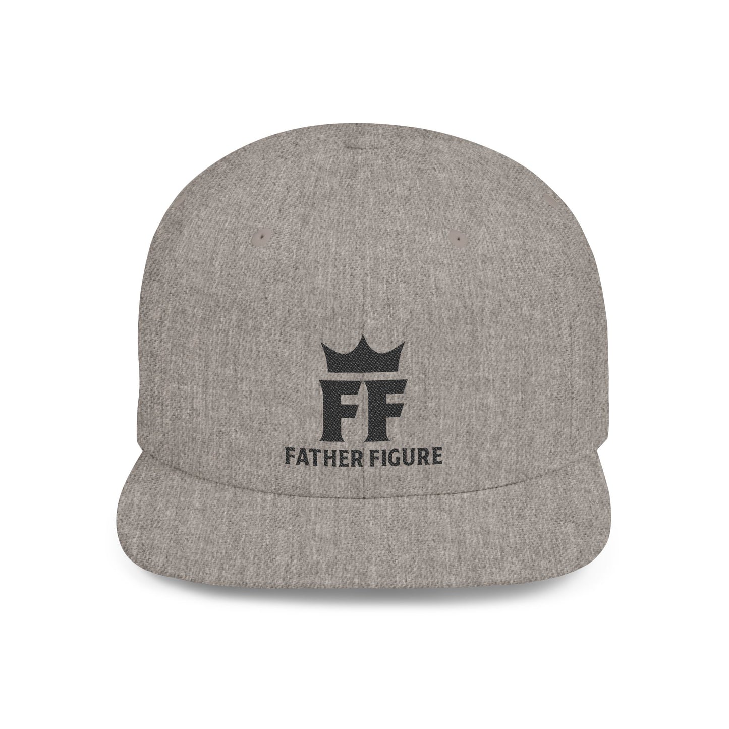 Father Figure Logo Flat Bill Snapback Hat