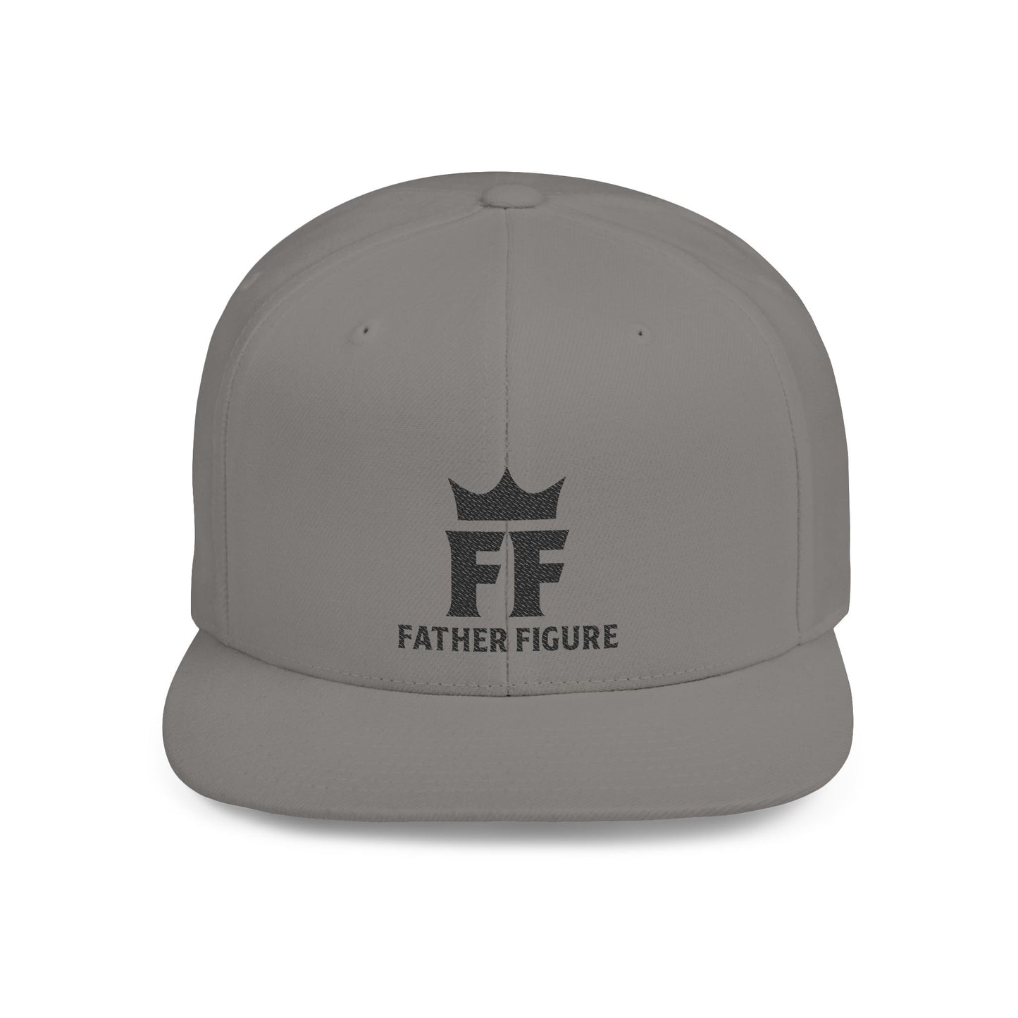 Father Figure Logo Flat Bill Snapback Hat