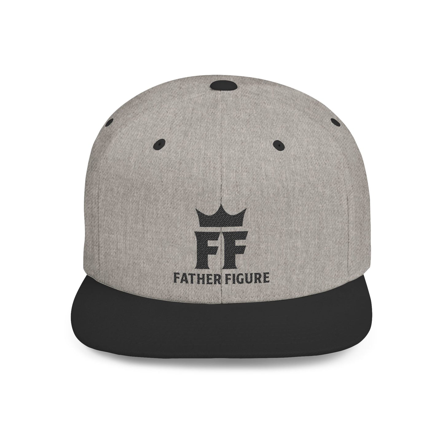 Father Figure Logo Flat Bill Snapback Hat