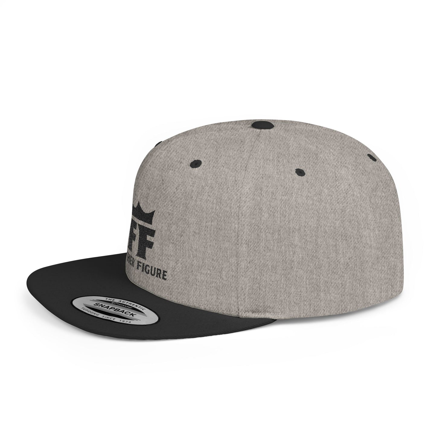 Father Figure Logo Flat Bill Snapback Hat