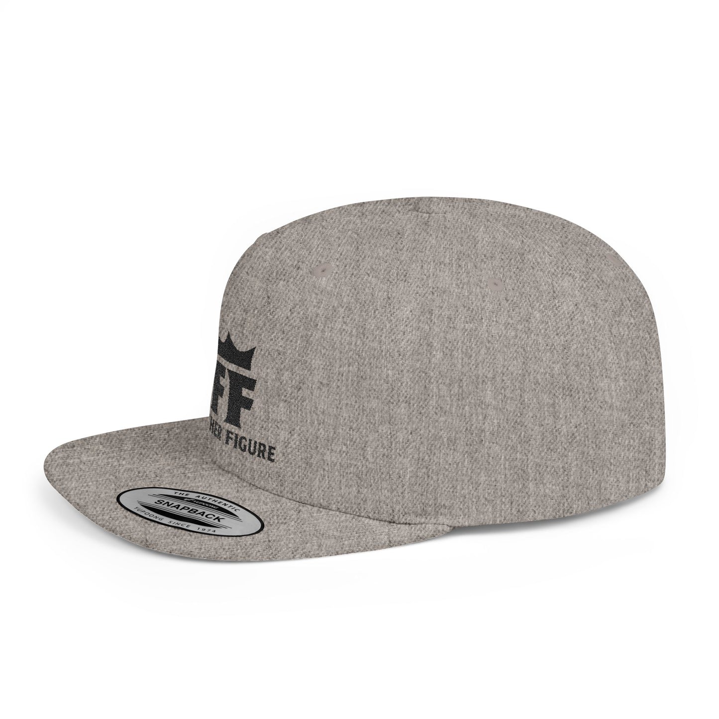 Father Figure Logo Flat Bill Snapback Hat