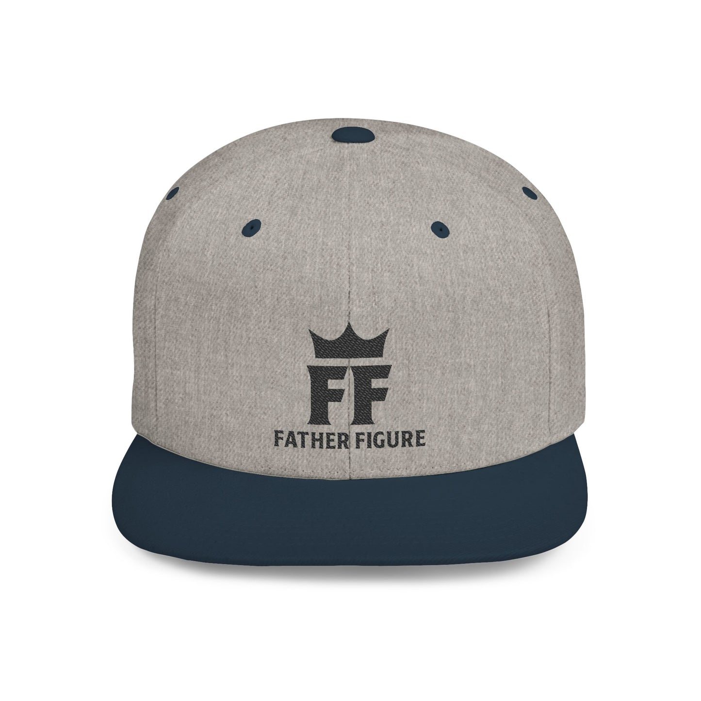 Father Figure Logo Flat Bill Snapback Hat